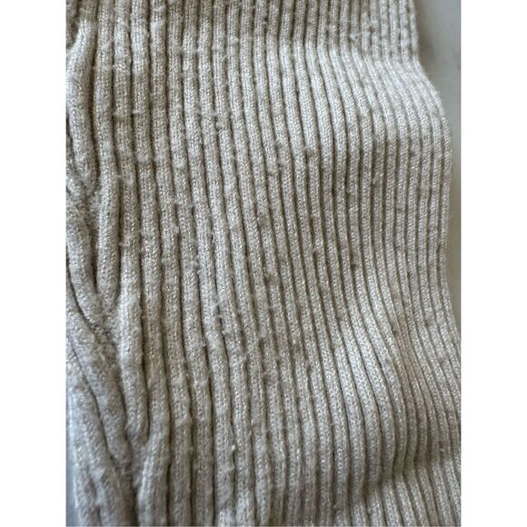 Zara girls toddler 5-6 cream ribbed leggings full length pull on basics cozy com - Picture 2 of 7